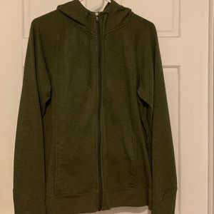Green zip up